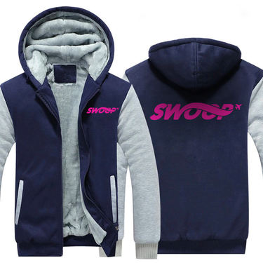 SWOOP AIRLINES JACKETS FLEECE SWEATSHIRT